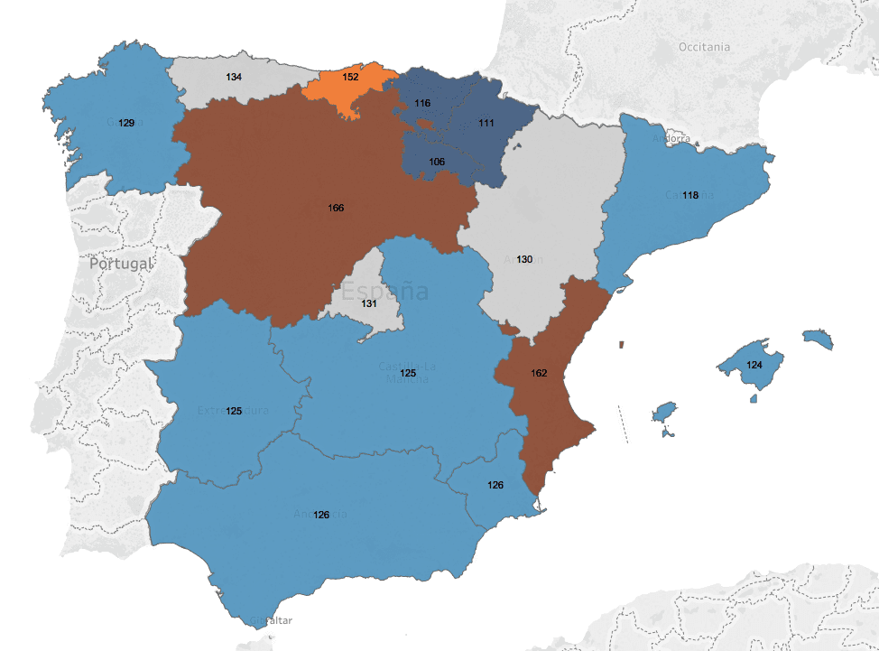 Mapa de los husos horarios